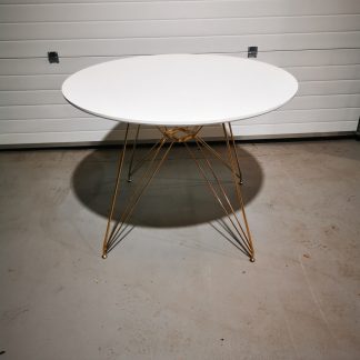 White & Gold Dining Table