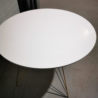 White & Gold Dining Table - Image 4
