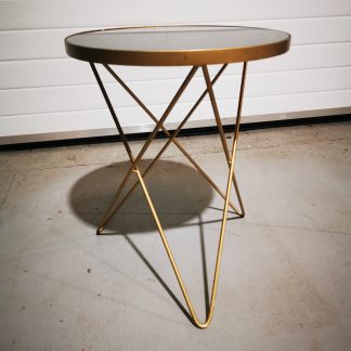 Gold & Black Side Table