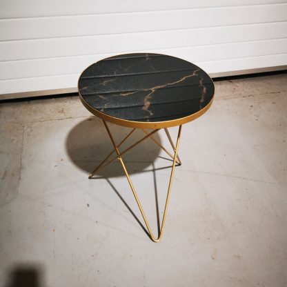 Gold & Black Side Table - Image 2