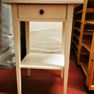 White Bedside Table