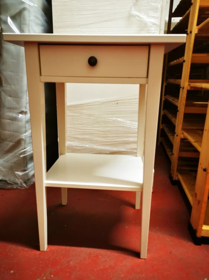 White Bedside Table