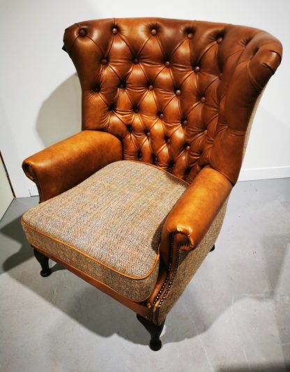 Leather & Tweed Armchair