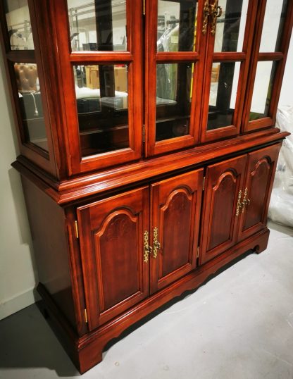 Large Vintage Cherry Wood Display Unit - Image 2
