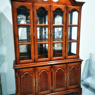 Large Vintage Cherry Wood Display Unit