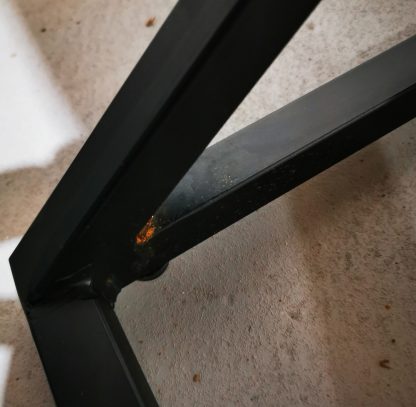 Tan Leather Ottoman - Image 5