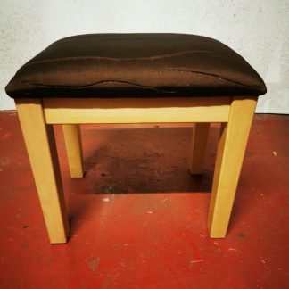 Brown Fabric Stool