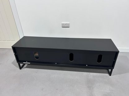 Black with Wood Tv Stand - Image 5