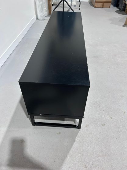 Black with Wood Tv Stand - Image 6