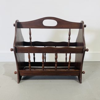 Vintage Wooden Magazine Rack