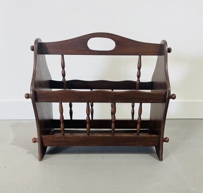 Vintage Wooden Magazine Rack