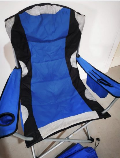 Large Blue Camping Chair - Image 4