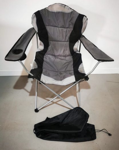 Large Black and Grey Camping Chair