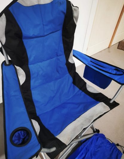 Large Blue Camping Chair - Image 3
