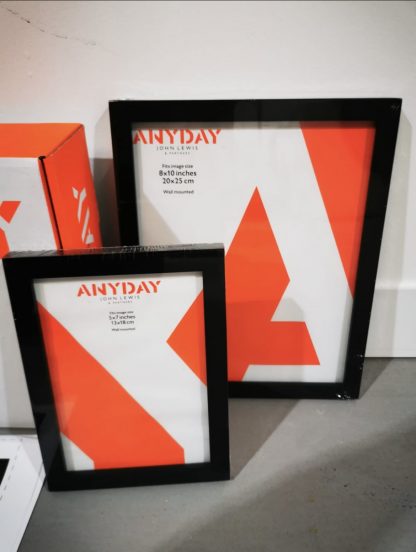 John Lewis ANYDAY Gallery Set Multi - Aperture Photo Frames, 4 Photo Black - Image 3