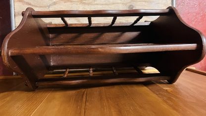 Vintage Wooden Magazine Rack - Image 2