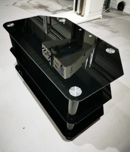 Black Glass TV Unit