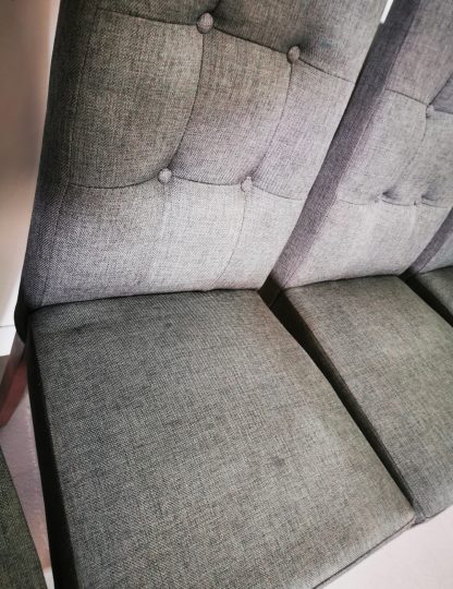 6 Charcoal Dining Chairs - Image 3
