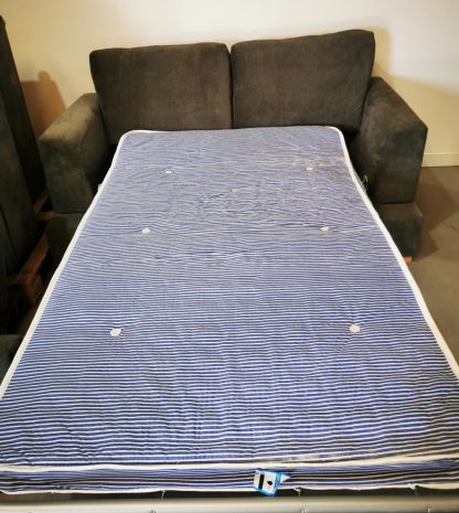 Grey 3 Seater Sofa Bed - Image 9