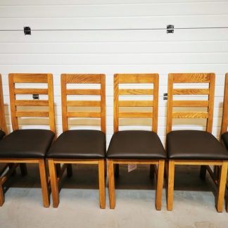6 Oak Dining Chairs