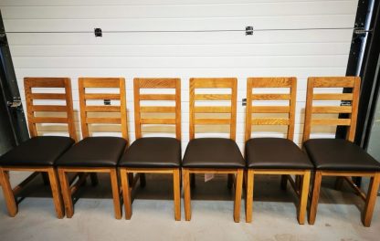 6 Oak Dining Chairs