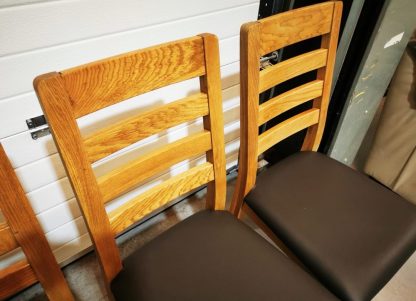 6 Oak Dining Chairs - Image 4