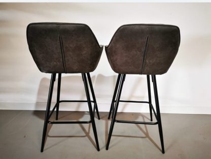 Pair Of Dark Grey Bar Stools - Image 10