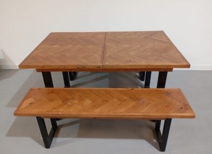 Extending Dining Table with 2 Benches - Image 4