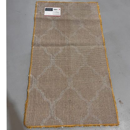 Yellow Trellis Shaggy Rug - Image 2