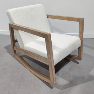 White rocking chair