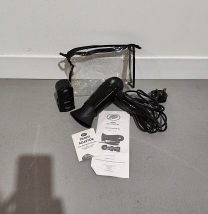 Boots Travel Hairdryer & Adapter