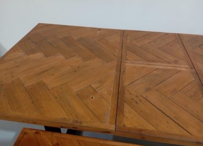 Extending Dining Table with 2 Benches - Image 5