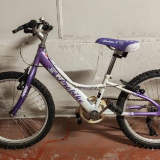 Purple and White Kids Bike