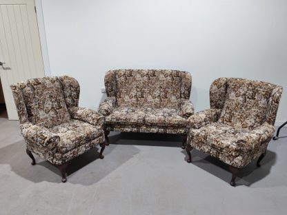 Two Seater Sofa With 2 Armchairs
