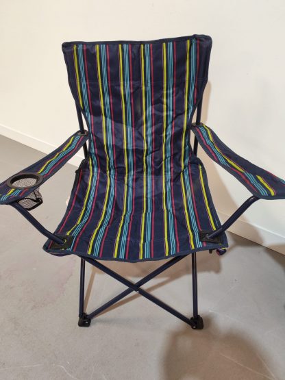 2x Striped Camping Chairs - Image 4