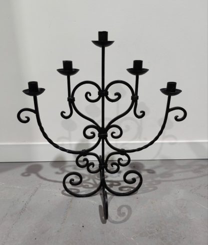 Black Ornamental Candelabra